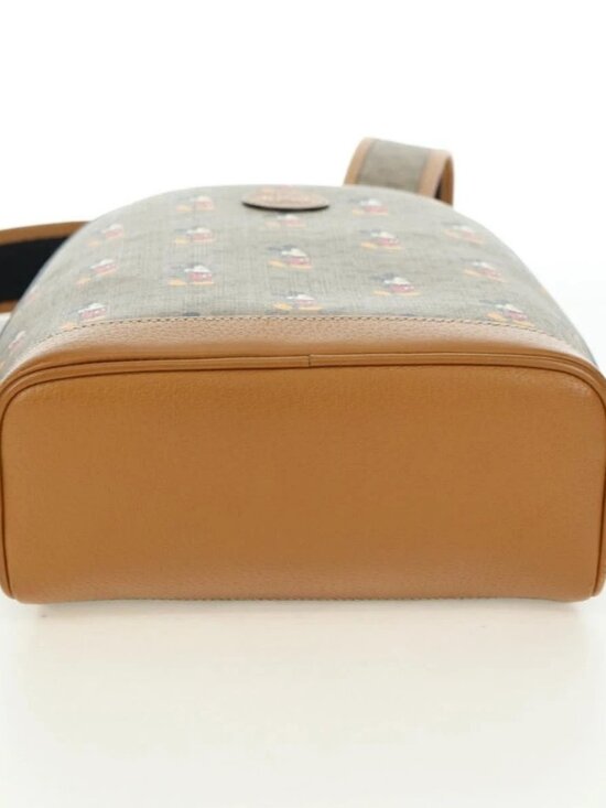 GUCCI Micro GG Supreme Disney Backpack PVC Beige Gold 552884 Auth YKZ1359M main image 15